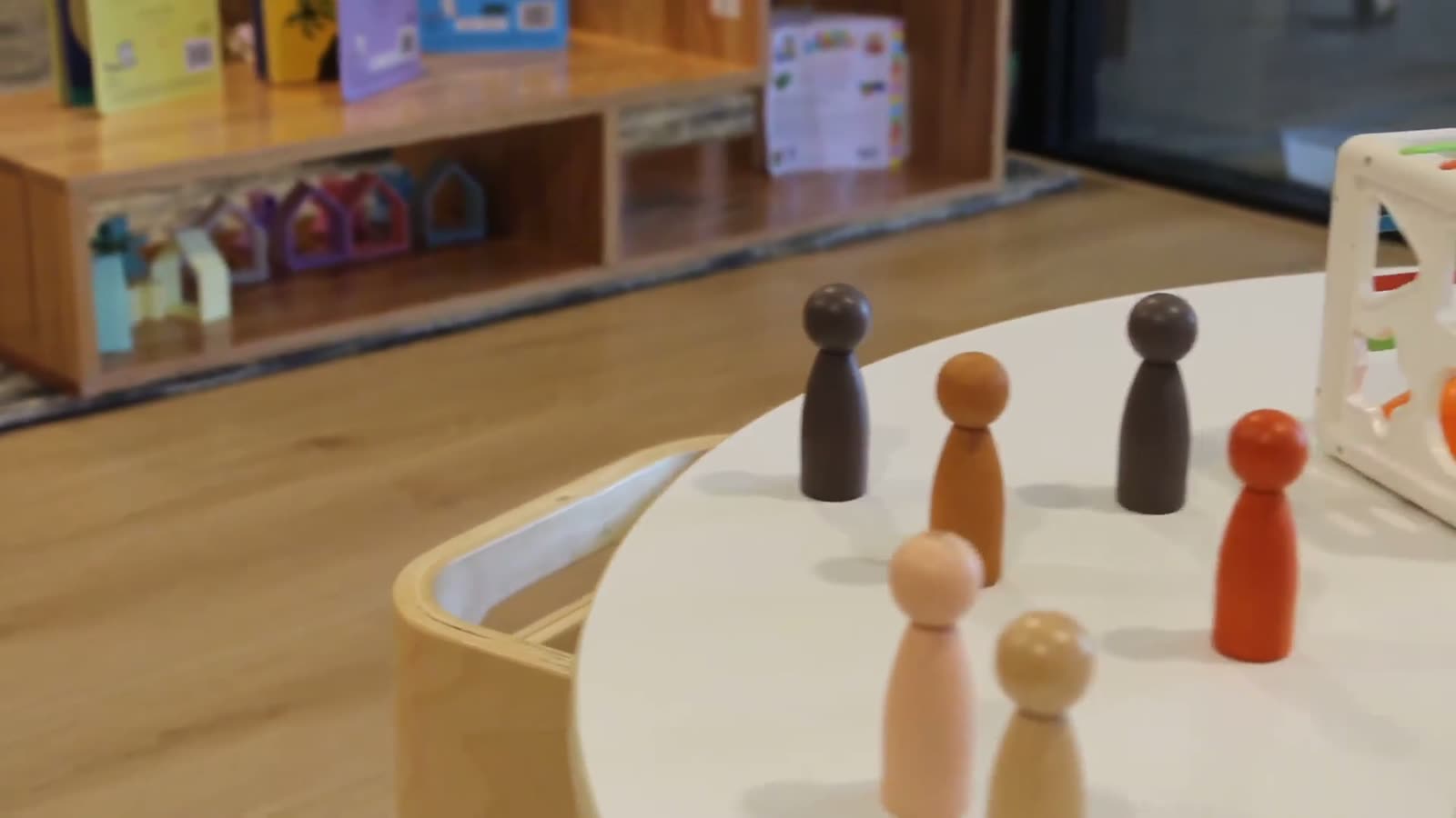 Wooden peg dolls and toys